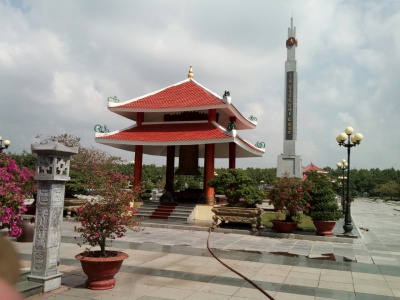 Một góc nghĩa trang Trà võ Gò Dầu Tây Ninh